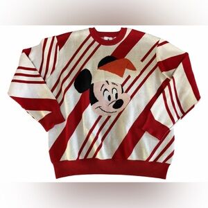 Disney Store Santa Mickey Mouse holiday sweater size large